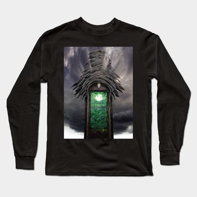 Zdzislaw Beksinski - Zdzislaw Beksinski Window Long Sleeve T-Shirt by QualityArtFirst